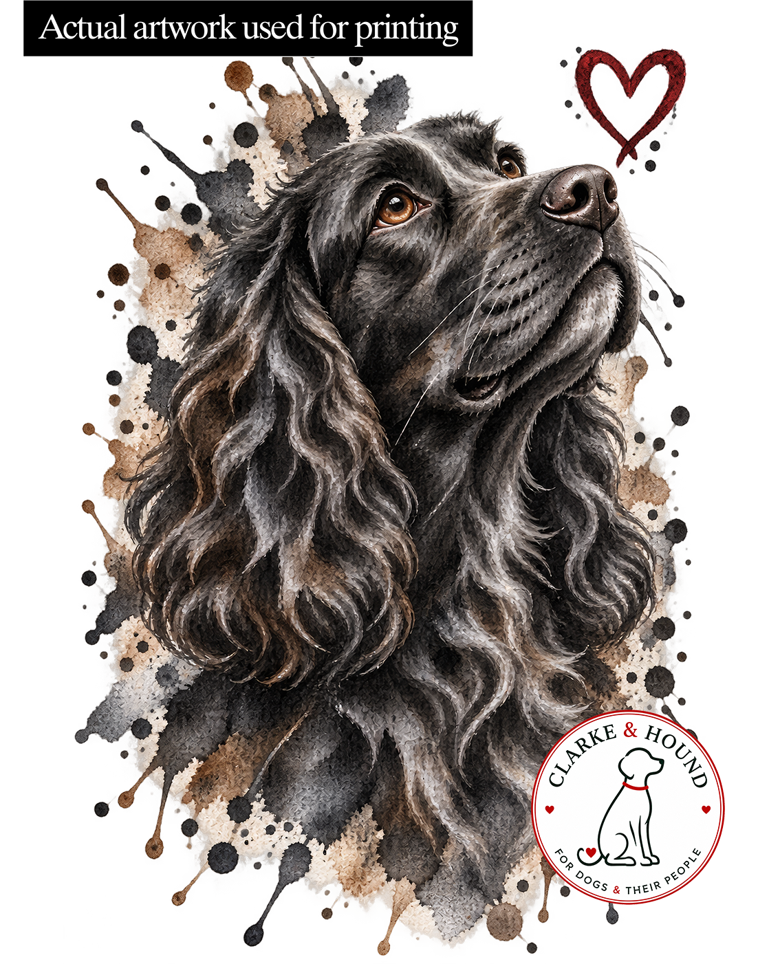 Cocker Spaniel Watercolour Tote Bag – Dog Lover Cotton Shopper