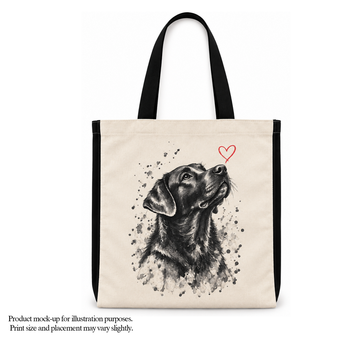 Labrador Watercolour Tote Bag – Dog Lover Cotton Shopper