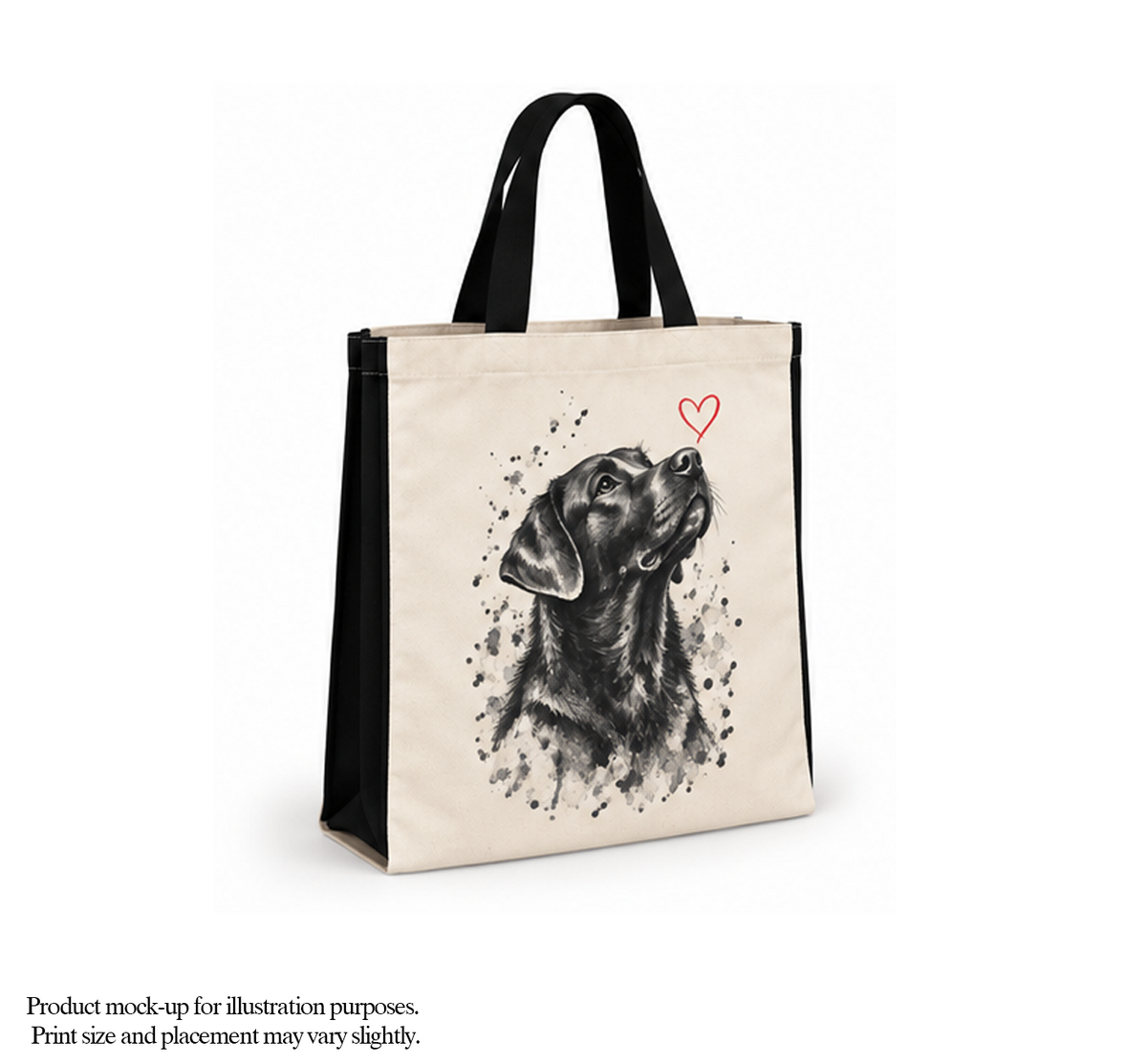 Labrador Watercolour Tote Bag – Dog Lover Cotton Shopper