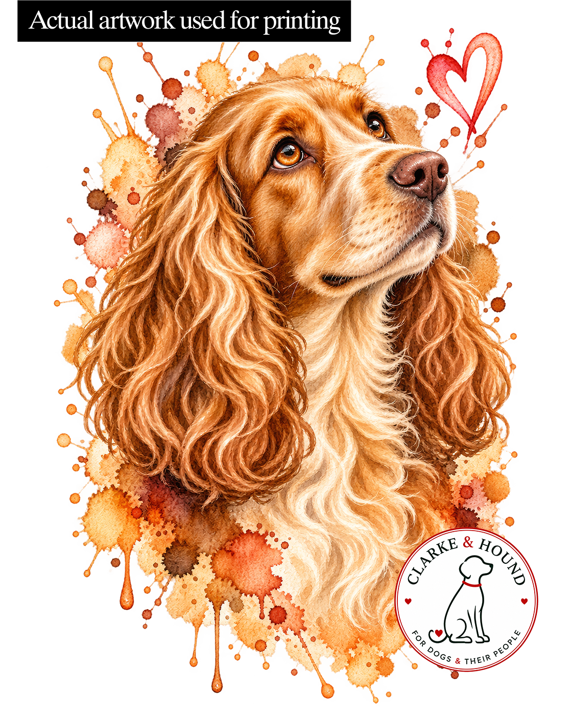 Cocker Spaniel Watercolour Tote Bag – Dog Lover Cotton Shopper