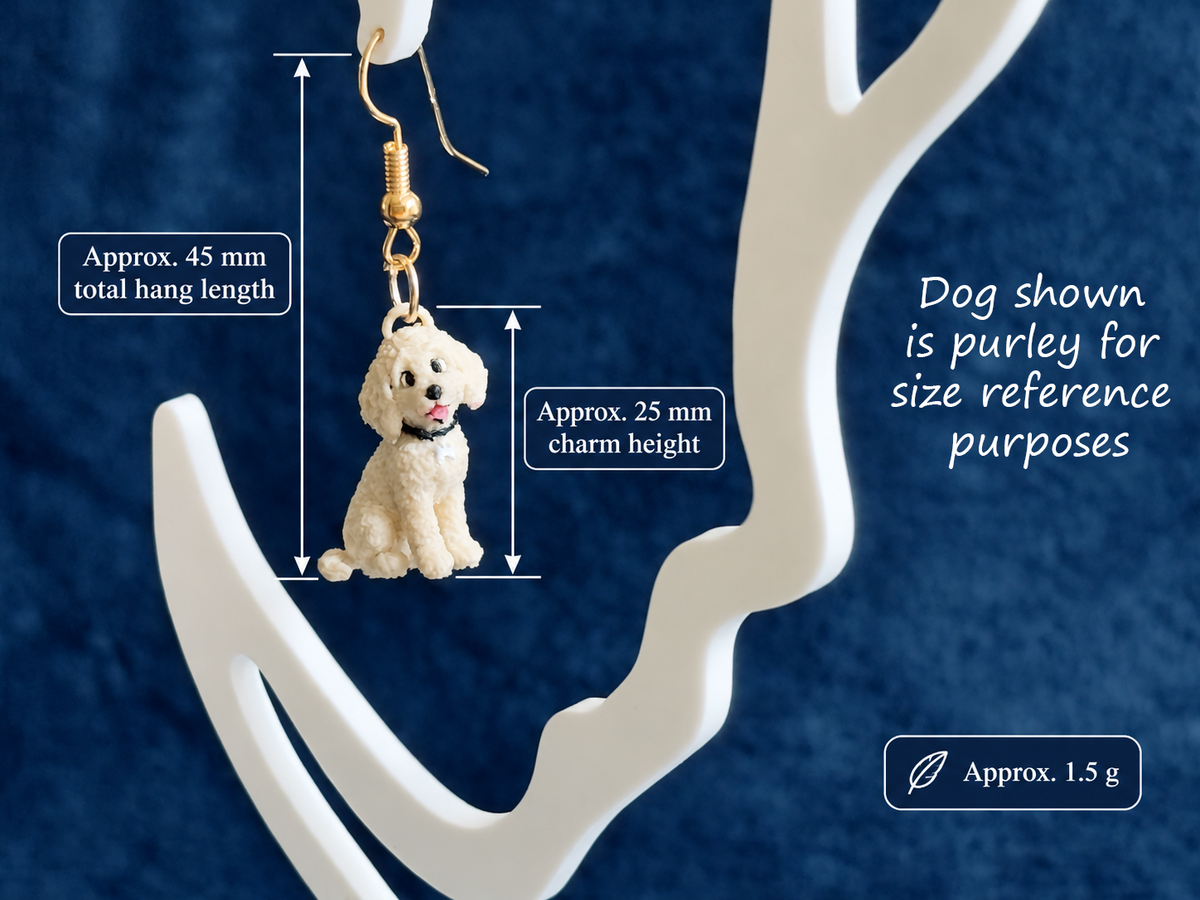 Jack Russell Dog Earrings | Lightweight Dog Lover Earrings | Clarke & Hound