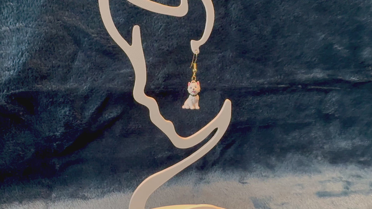 Westie Dog Earrings | Lightweight Dog Lover Earrings | Clarke & Hound.